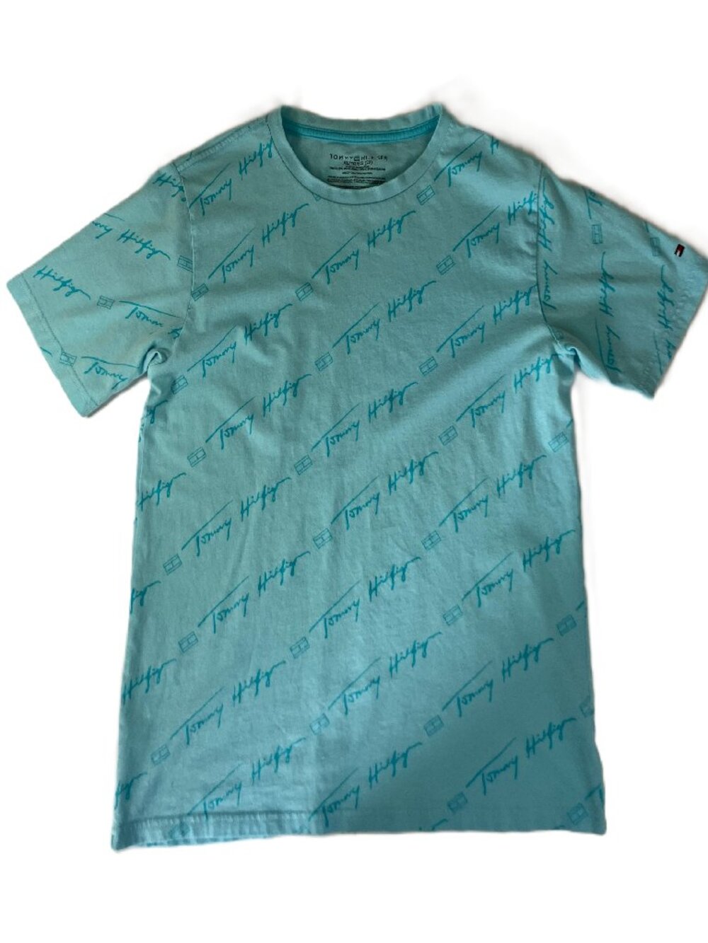 Tommy Hilfiger Boys Light Blue T-Shirt Size XL